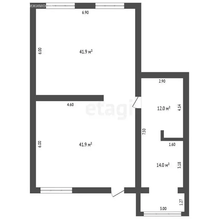 2-комнатная квартира: Нальчик, улица Тлостанова, 28Б (108.1 м) - Фото 1