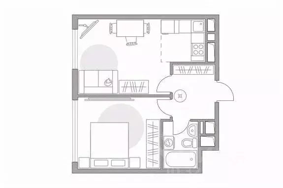 2-к кв. Московская область, Долгопрудный Парковая ул., 46к1 (40.2 м) - Фото 1