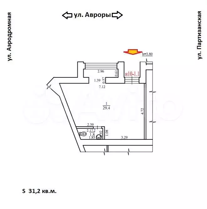 Торговое помещение «в двух шагах  от трк «Аврора - Фото 0