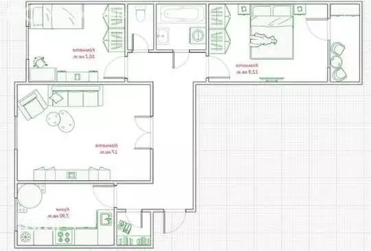 3-комнатная квартира: Волжский, улица Пушкина, 136 (64.4 м) - Фото 1