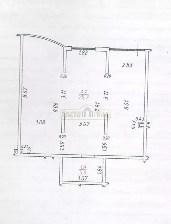 Помещение свободного назначения (81.3 м) - Фото 1