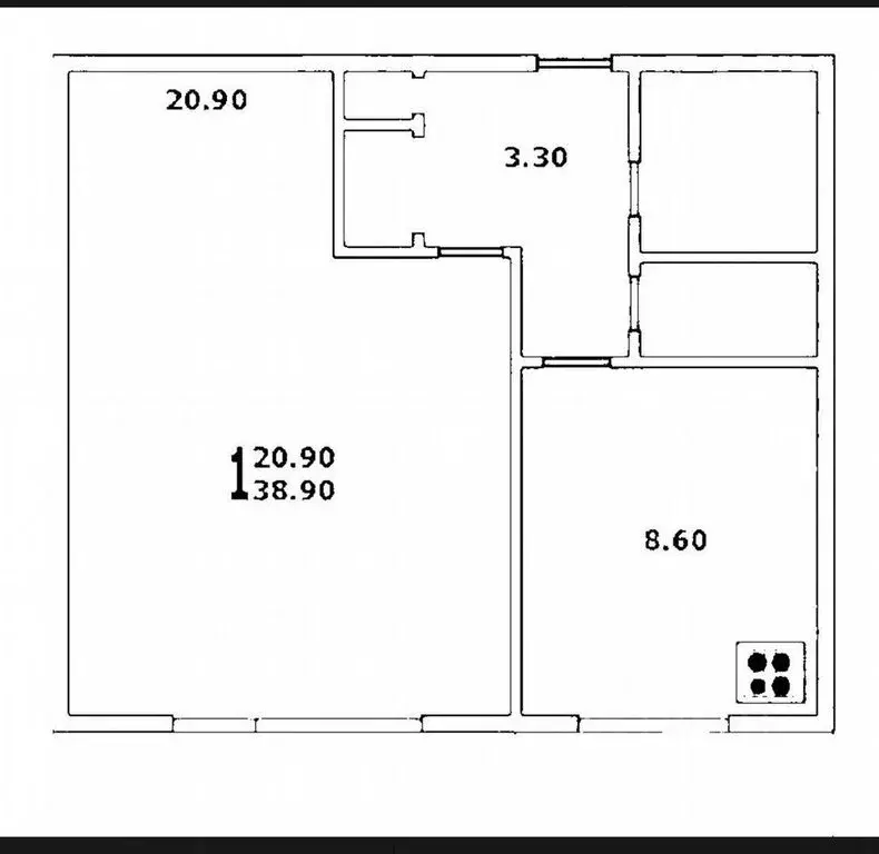 1-комнатная квартира: Москва, Чертановская улица, 60к1с4 (40 м) - Фото 1