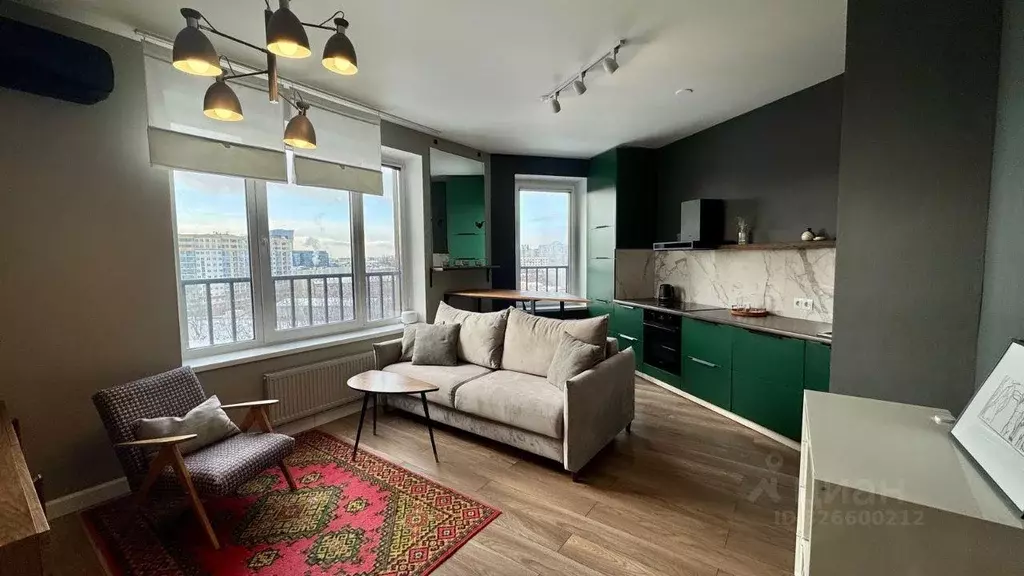 Квартира, 1 комната, 43.3 м - Фото 1