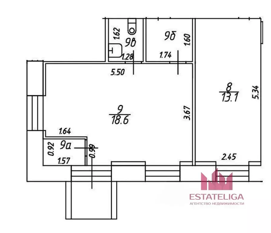 Помещение свободного назначения в Москва Русаковская ул., 12К1 (38 м) - Фото 2