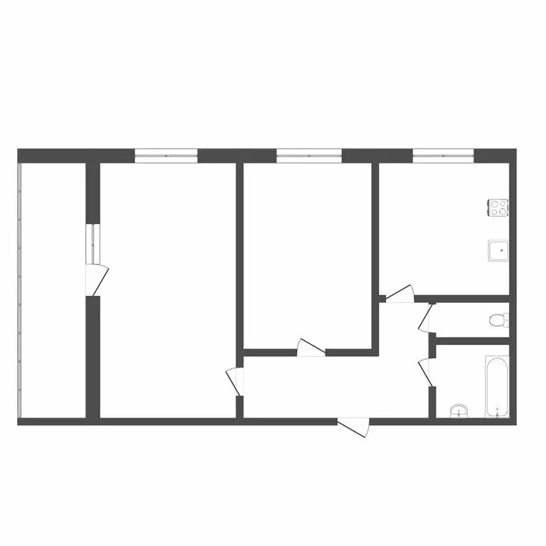 2-комнатная квартира: Тюмень, Солнечный проезд, 4 (50.7 м) - Фото 0