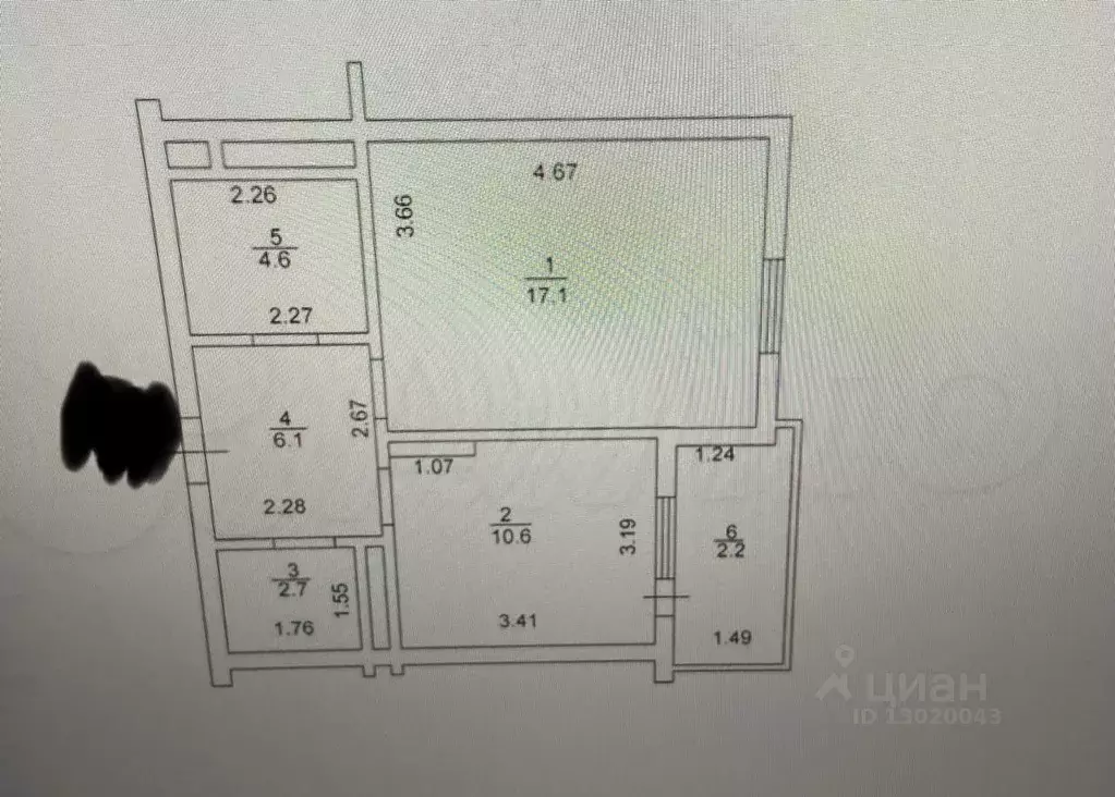 1-к кв. Татарстан, Казань ул. Дубравная, 14А (43.3 м) - Фото 2