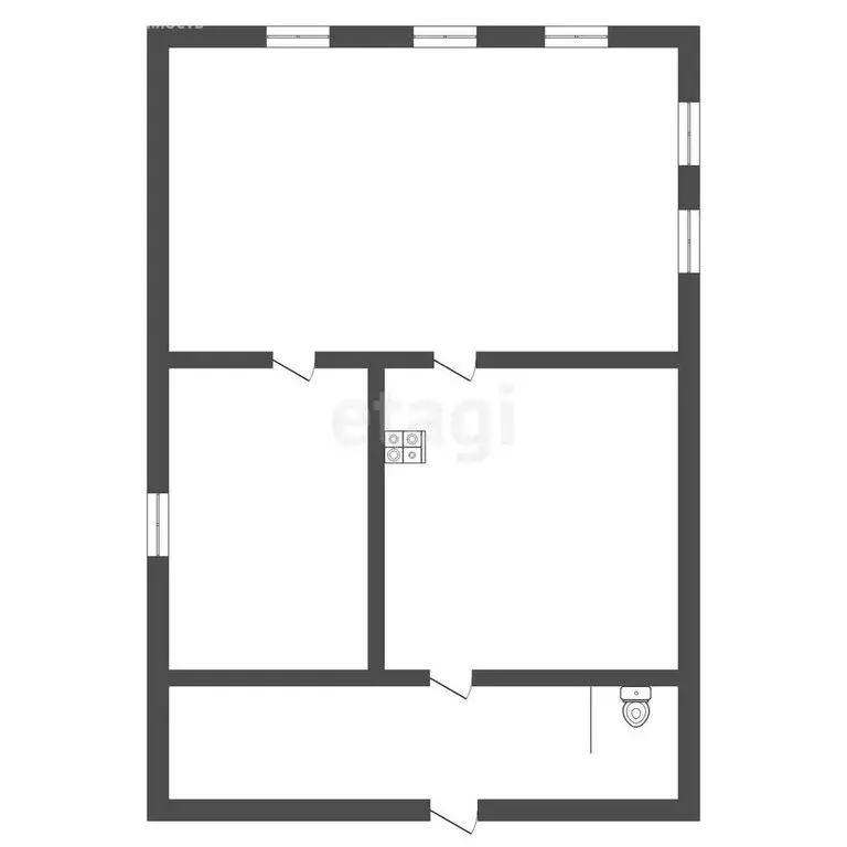 Дом в Троицк, улица имени А.Г. Мотова (69.4 м) - Фото 2