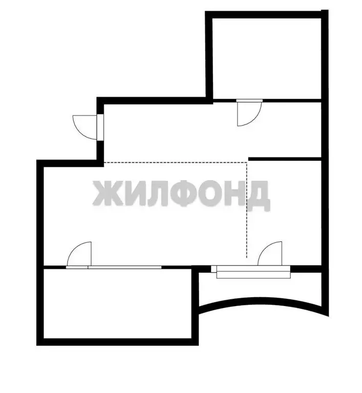 1-комнатная квартира: Новосибирск, улица Немировича-Данченко, 143/2 ... - Фото 0