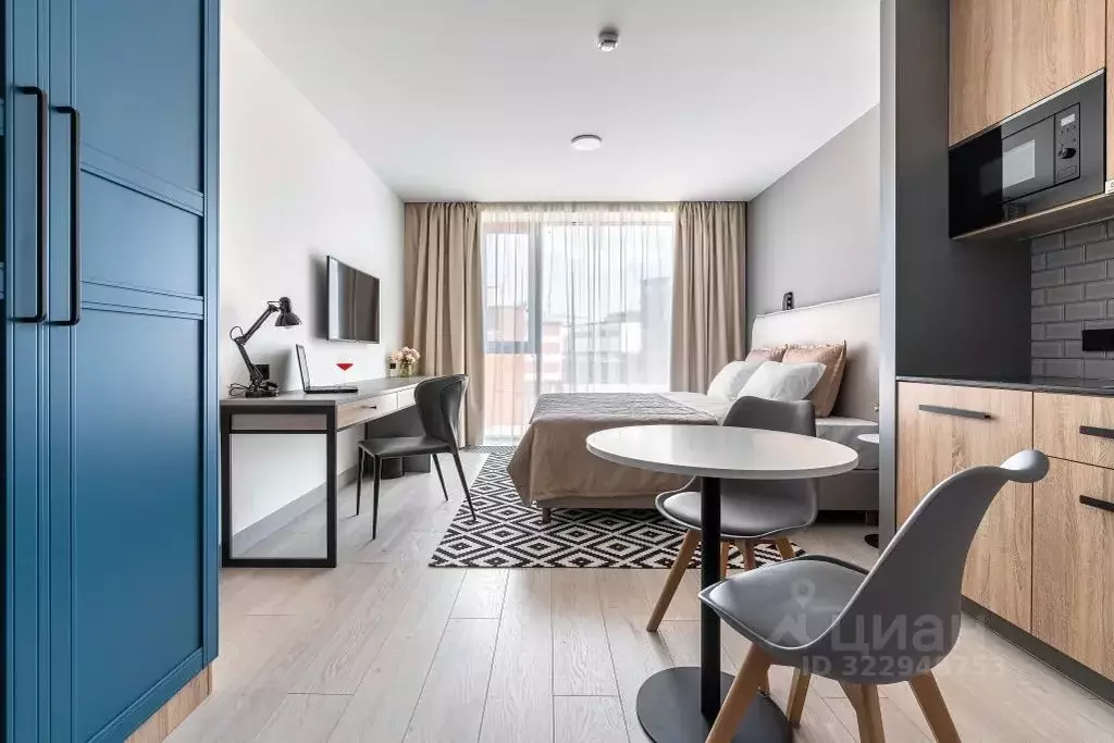 Студия Санкт-Петербург Херсонская ул., 43/12 (29.0 м) - Фото 1