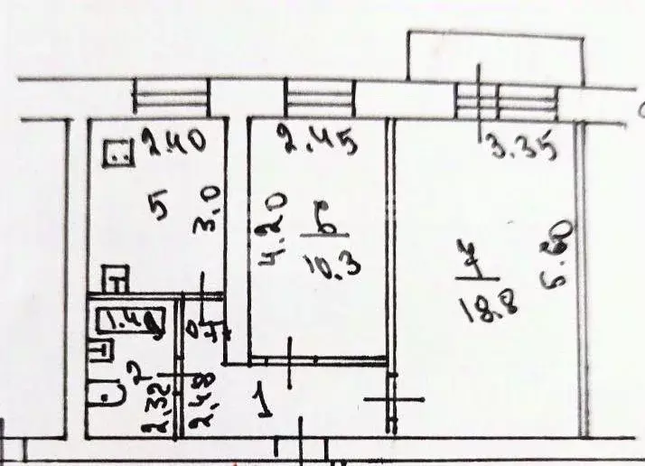 2-к кв. Иркутская область, Иркутск Байкальская ул., 220 (45.0 м) - Фото 2
