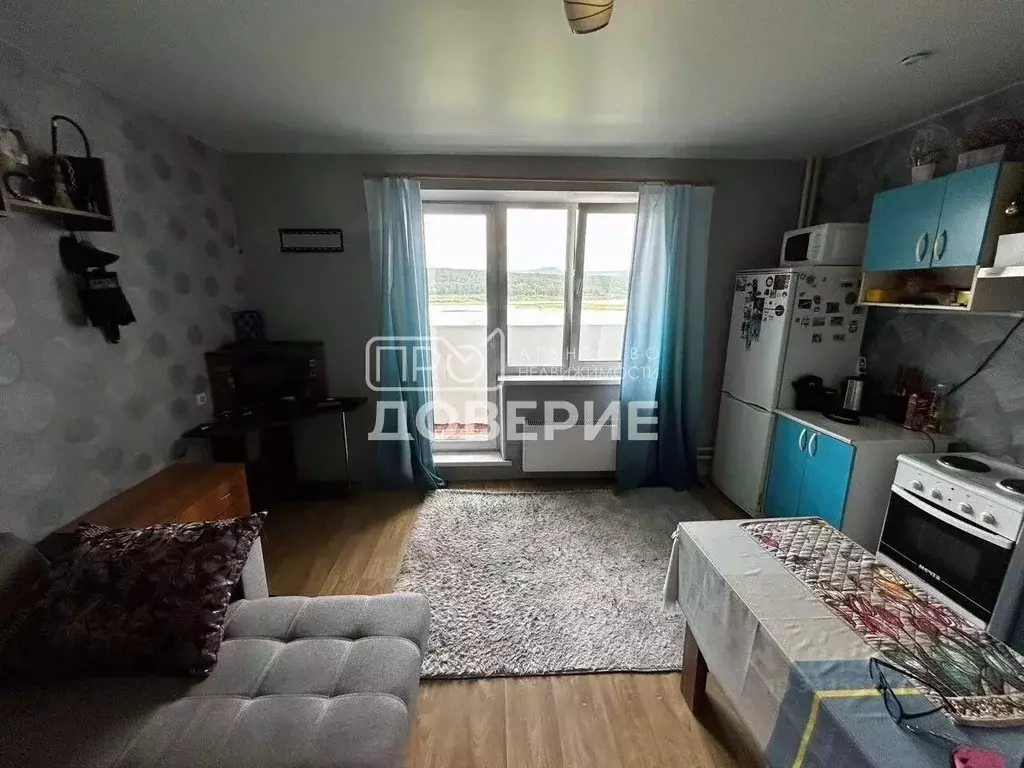 Студия Челябинская область, Златоуст Молодежный кв-л, 3 (26.0 м) - Фото 2