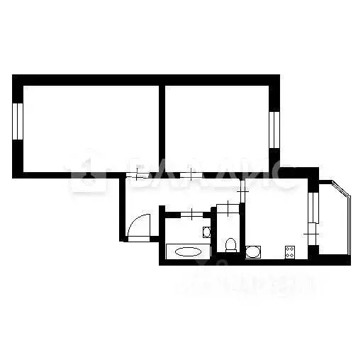 2-к кв. Московская область, Реутов Юбилейный просп., 78 (56.1 м) - Фото 2
