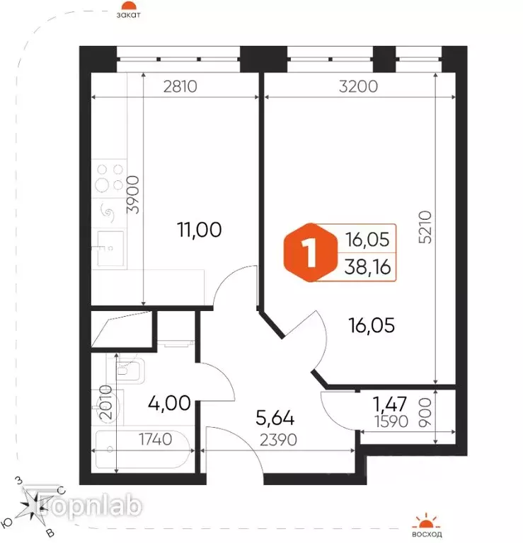 1-к кв. Московская область, Дмитровский муниципальный округ, ... - Фото 2