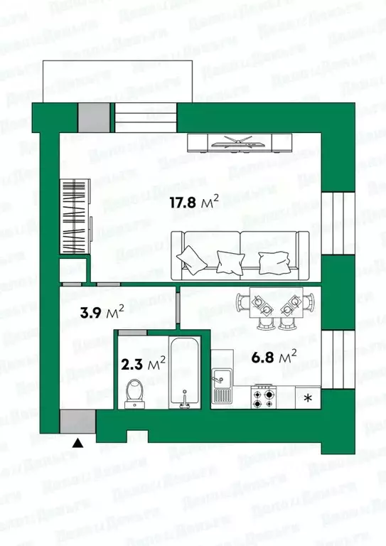 1-к кв. Кировская область, Киров ул. Свердлова, 14а (31.7 м) - Фото 2