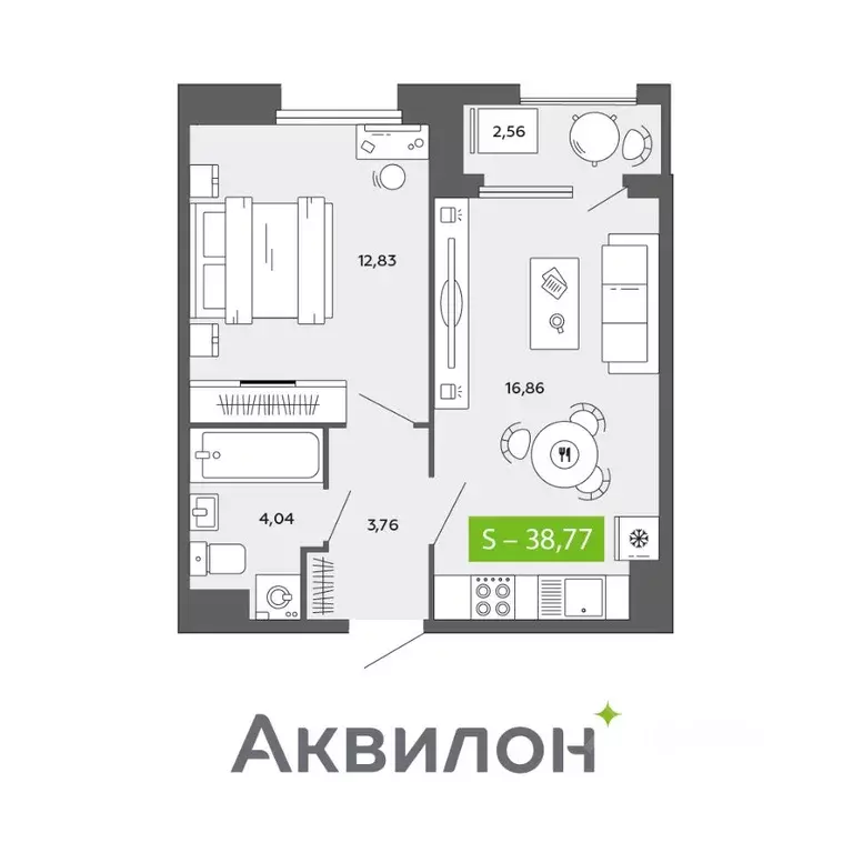 1-к кв. Архангельская область, Архангельск просп. Обводный Канал ... - Фото 0