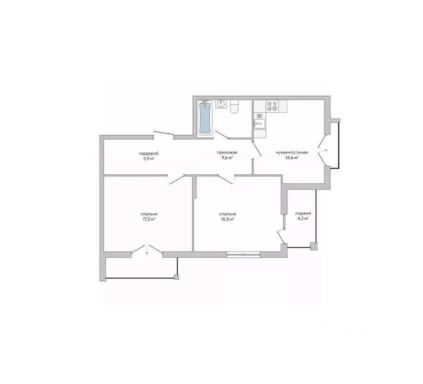 2-к кв. Крым, Судак ул. Инициативных, 80 (70.7 м) - Фото 0