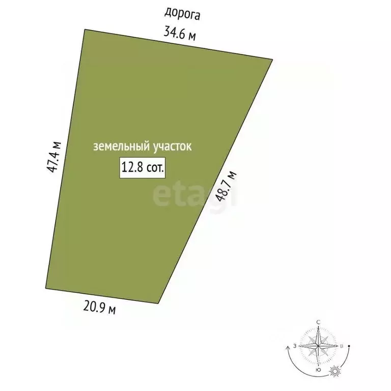 Участок в Челябинская область, Кыштым ул. Кутузова (12.85 сот.) - Фото 2