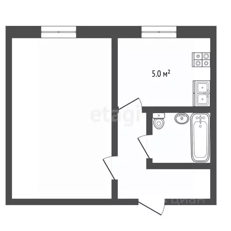 1-к кв. Ярославская область, Рыбинск ул. Вихарева, 14 (29.8 м) - Фото 2