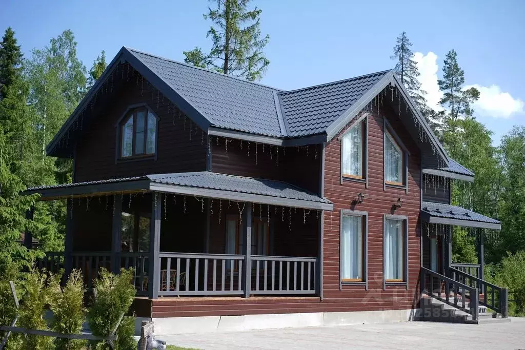 Дом в Ленинградская область, Приозерский район, Сосновское с/пос, д. ... - Фото 1