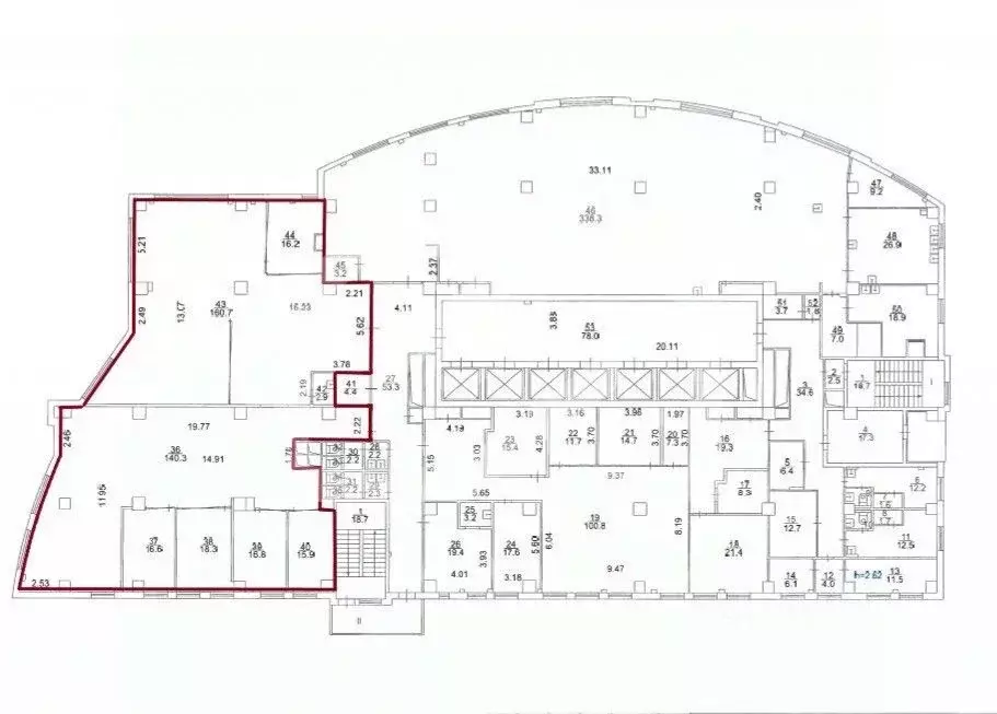 Помещение свободного назначения в Москва ул. Ивана Франко, 8 (534 м) - Фото 2