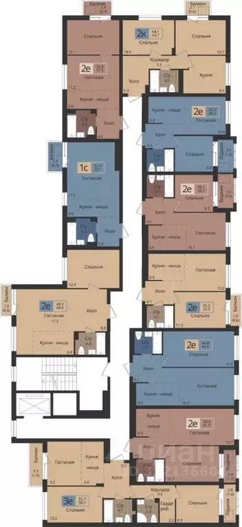 2-к кв. Пермский край, Пермь ул. Оборонщиков, 6 (41.3 м) - Фото 2