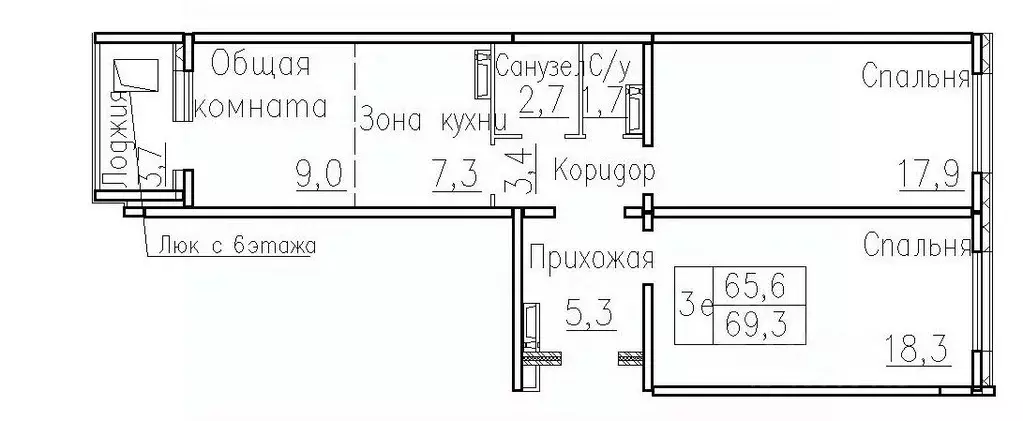 3-к кв. Новосибирская область, Новосибирский район, Мичуринский ... - Фото 0