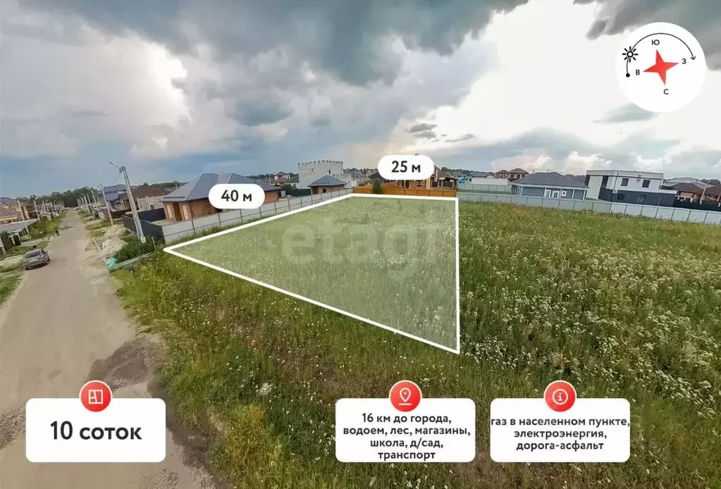 Участок в Тюменская область, Тюменский муниципальный округ, с. Луговое ... - Фото 1