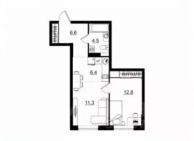 2-к кв. Кировская область, Киров ул. Ивана Попова, 7 (41.6 м) - Фото 0