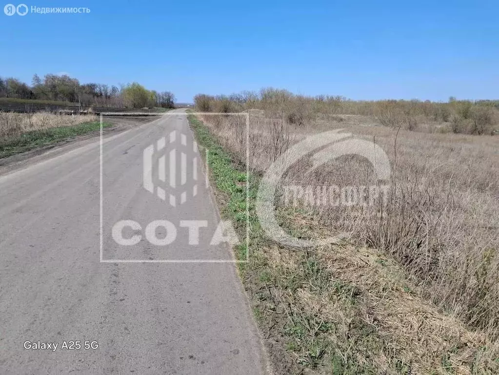 Участок в Семилукский район, Перлёвское сельское поселение (200 м) - Фото 1