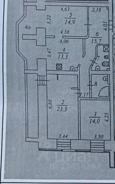 3-к кв. Коми, Сыктывкар ул. Чернова, 8/1 (103.9 м) - Фото 1