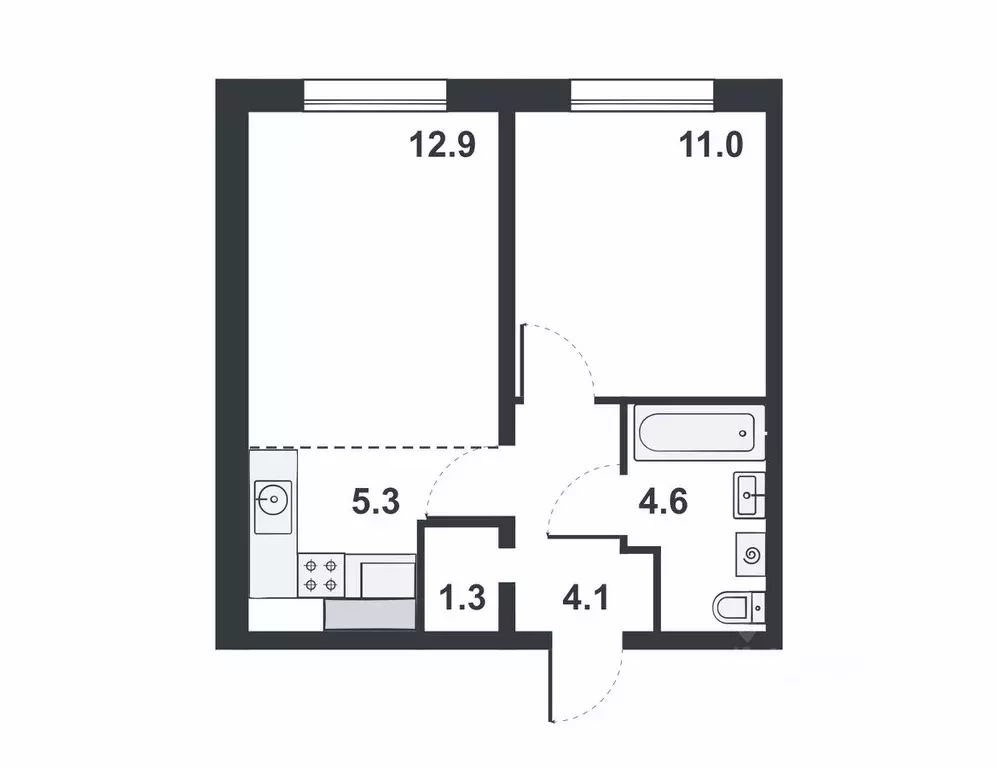 2-к кв. Кировская область, Киров бул. Прибрежный, 6 (39.2 м) - Фото 0