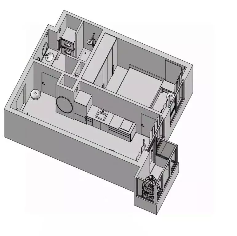 1-к кв. Ростовская область, Ростов-на-Дону ул. Нансена, 109/2 (33.0 м) - Фото 2
