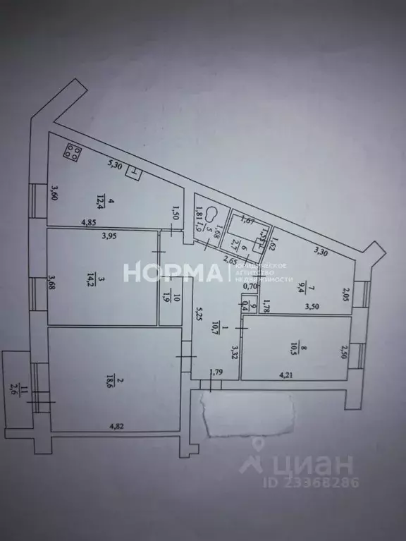 4-к кв. Башкортостан, Октябрьский 34-й мкр, 6 (83.5 м) - Фото 1