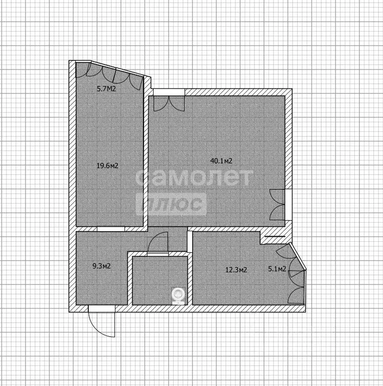 3-к кв. Алтайский край, Бийск ул. Александра Радищева, 1/2 (89.4 м) - Фото 2