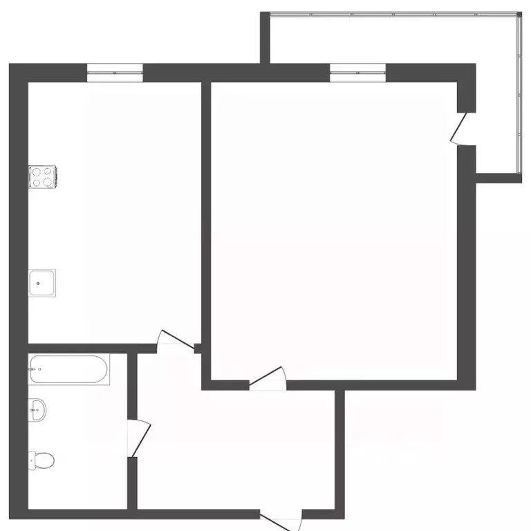 1-к кв. Вологодская область, Вологда Ленинградская ул., 144 (44.0 м) - Фото 2