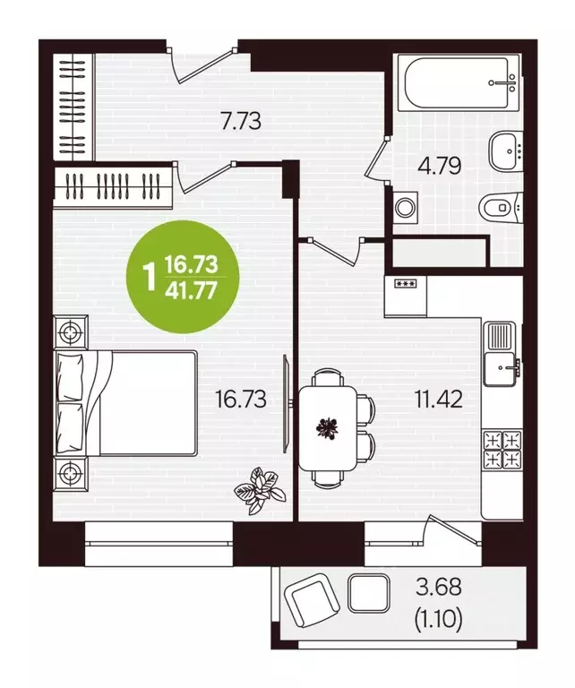 1-к кв. Чувашия, Новочебоксарск ул. Воинов-интернационалистов, поз24 ... - Фото 2