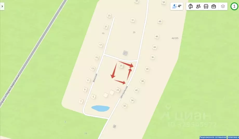 Участок в Пермский край, Березники муниципальный округ, пос. Вогулка ... - Фото 1