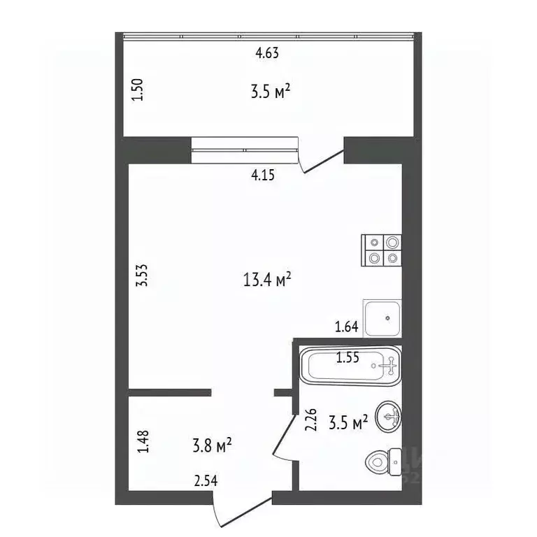 Студия Татарстан, Набережные Челны ул. Раскольникова, 11А (24.2 м) - Фото 2