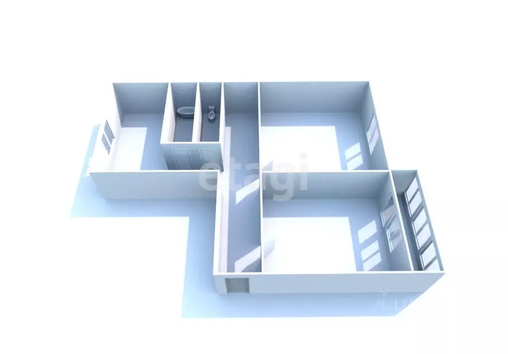 2-к кв. Сахалинская область, Южно-Сахалинск ул. Большая Полянка, 3А ... - Фото 1