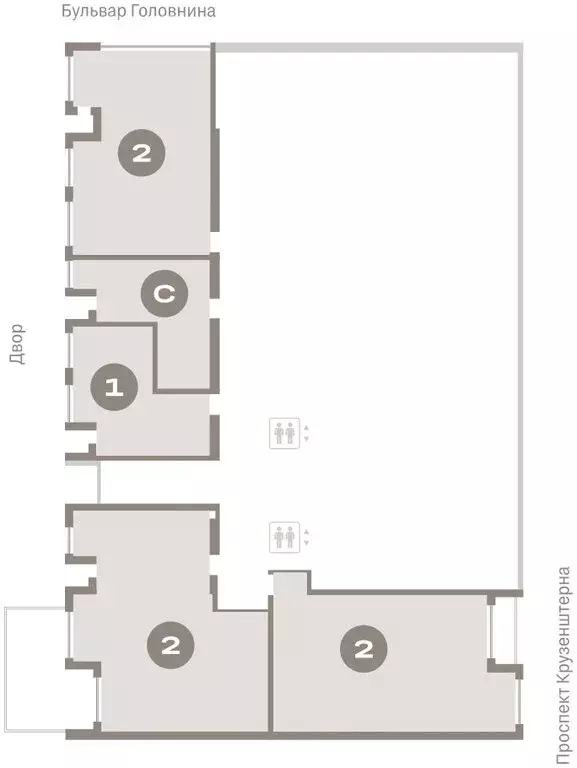 2-комнатная квартира: Санкт-Петербург, Василеостровский район, ЖК ... - Фото 2