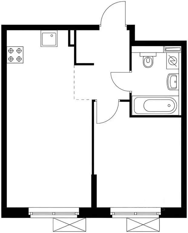 1-к кв. Московская область, Красногорск городской округ, пос. ... - Фото 2