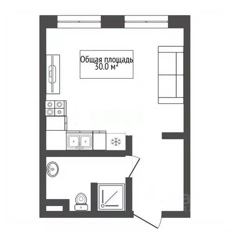 Студия Новосибирская область, Новосибирск Благовещенская ул., 48/1 ... - Фото 2