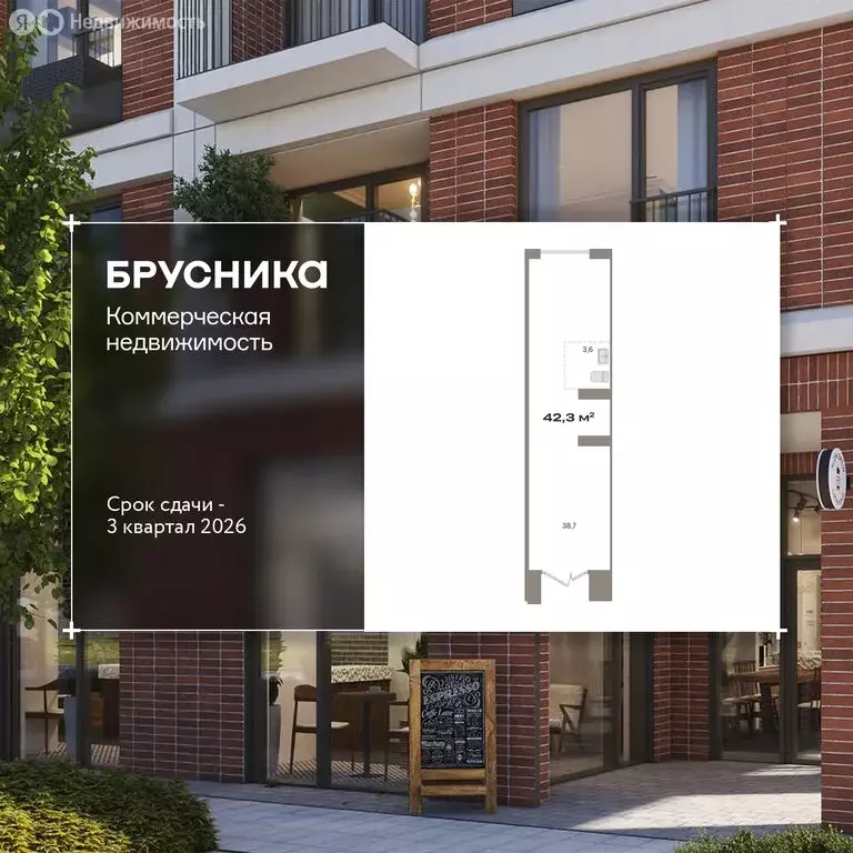 Помещение свободного назначения (42.3 м) - Фото 1