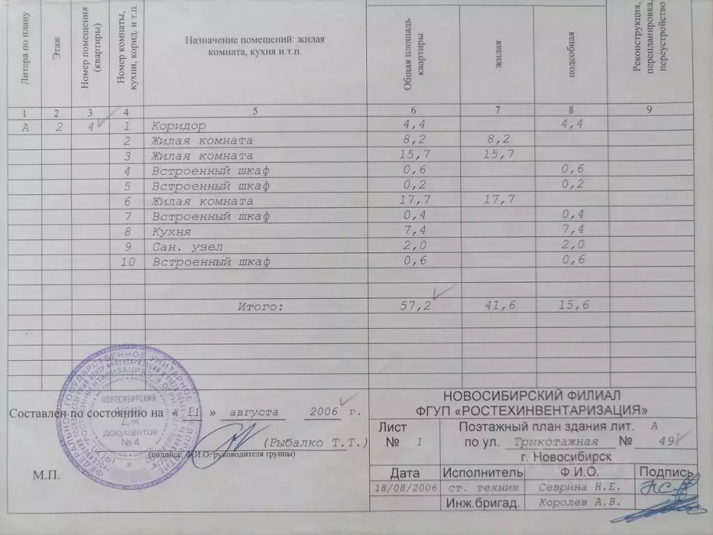 3-к кв. Новосибирская область, Новосибирск Трикотажная ул., 49 (57.2 ... - Фото 2