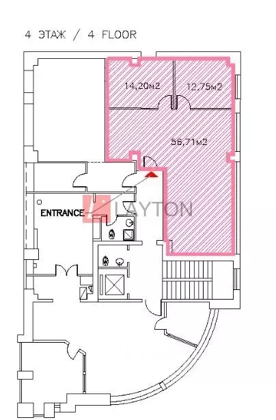 Офис в Москва Николоямская ул., 13С17 (93 м) - Фото 1