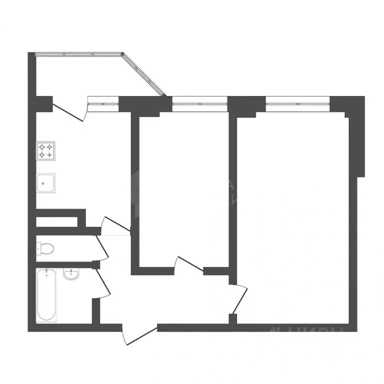 2-к кв. Тюменская область, Тюмень ул. Михаила Сперанского, 29 (56.0 м) - Фото 1