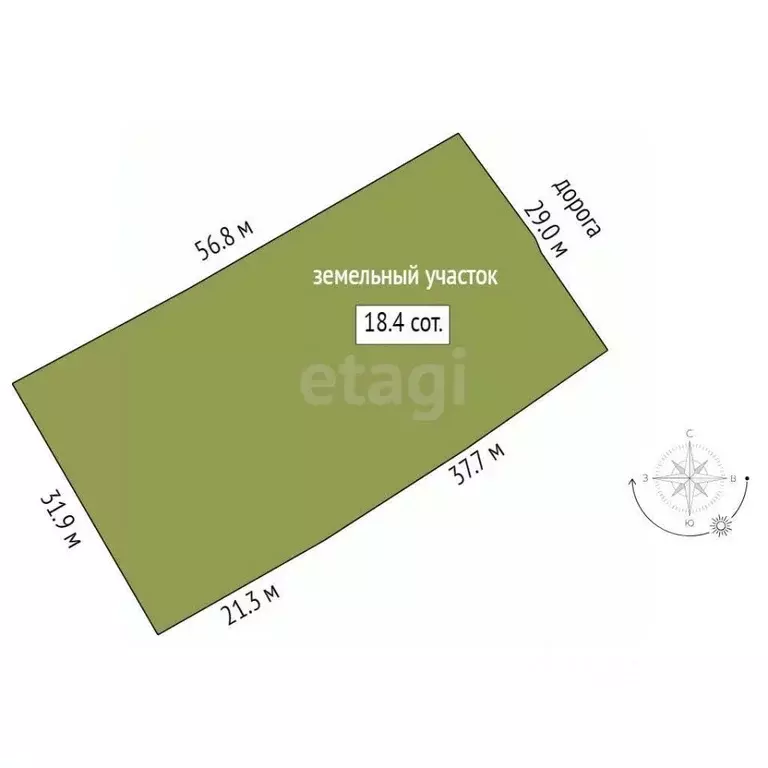 Участок в Тюменская область, Тюменский муниципальный округ, д. ... - Фото 2