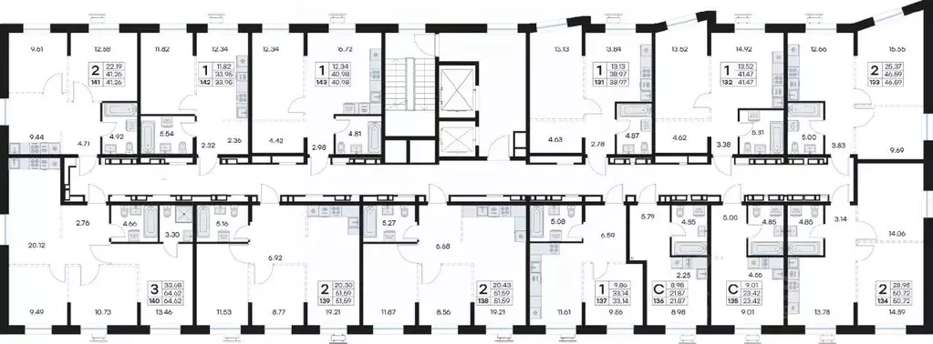 2-к кв. Приморский край, Владивосток Клуб 25 жилой комплекс, 3 (41.26 ... - Фото 2