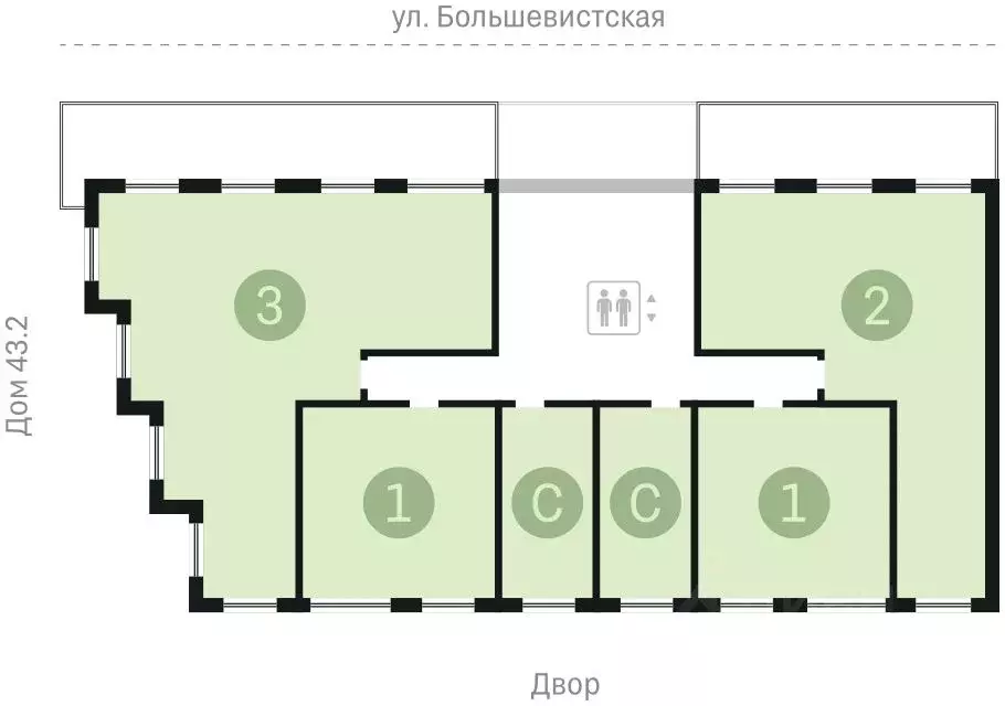 3-к кв. Новосибирская область, Новосибирск Большевистская ул., 88 ... - Фото 1