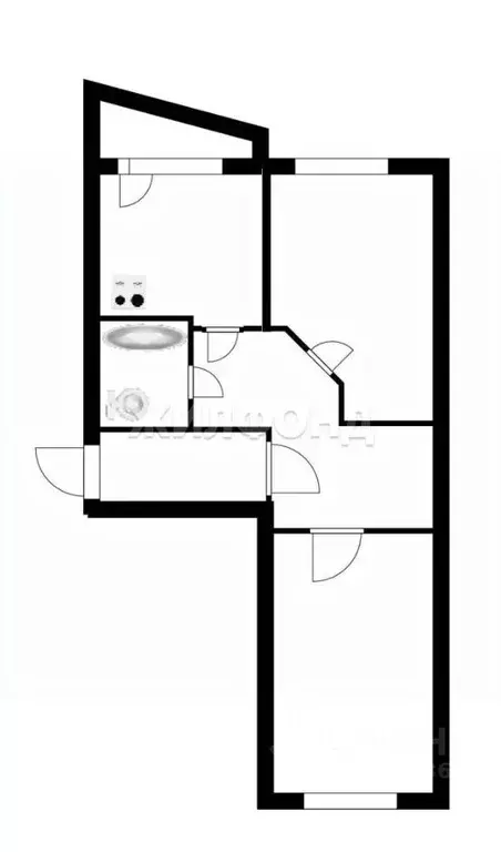 2-к кв. Кемеровская область, Кемерово бул. Строителей, 69 (51.0 м) - Фото 1